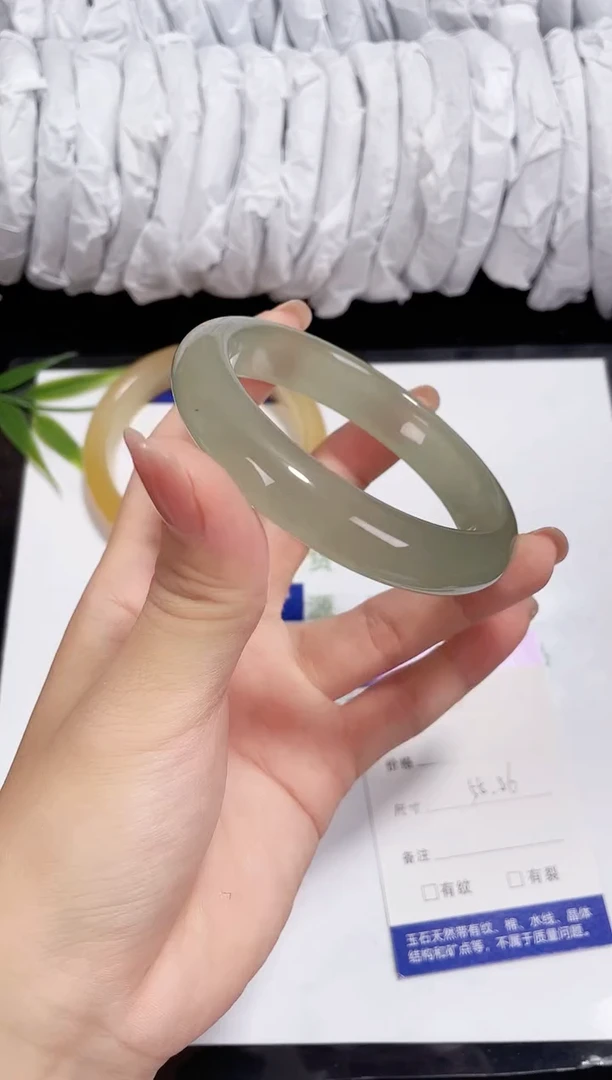 未镶嵌东陵石东陵玉016 浅白晴 55-56