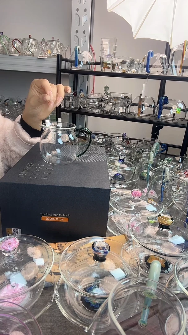 手工艺品玻璃禾器美满墨绿普通盒