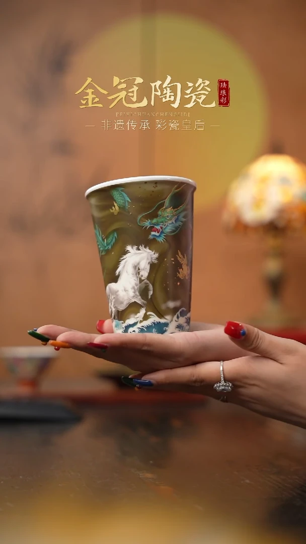 陶瓷青霄白虹【龙马可乐杯】