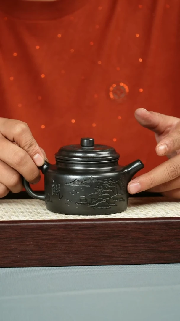 茶壶紫砂 原矿石黄 德中 观山