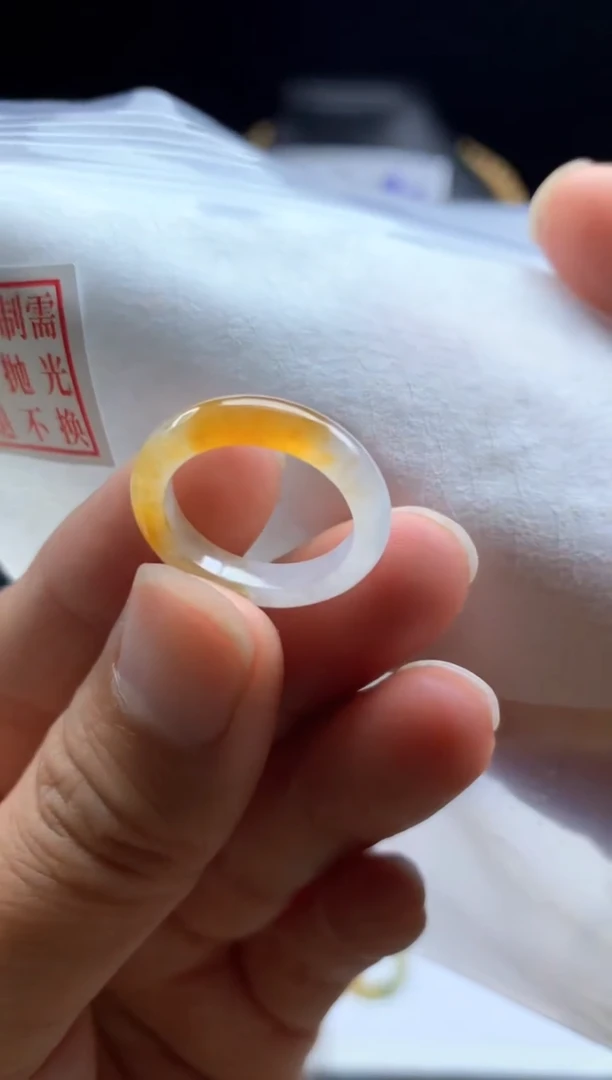 未镶嵌定制翡翠毛货需精细抛光戒圈9#