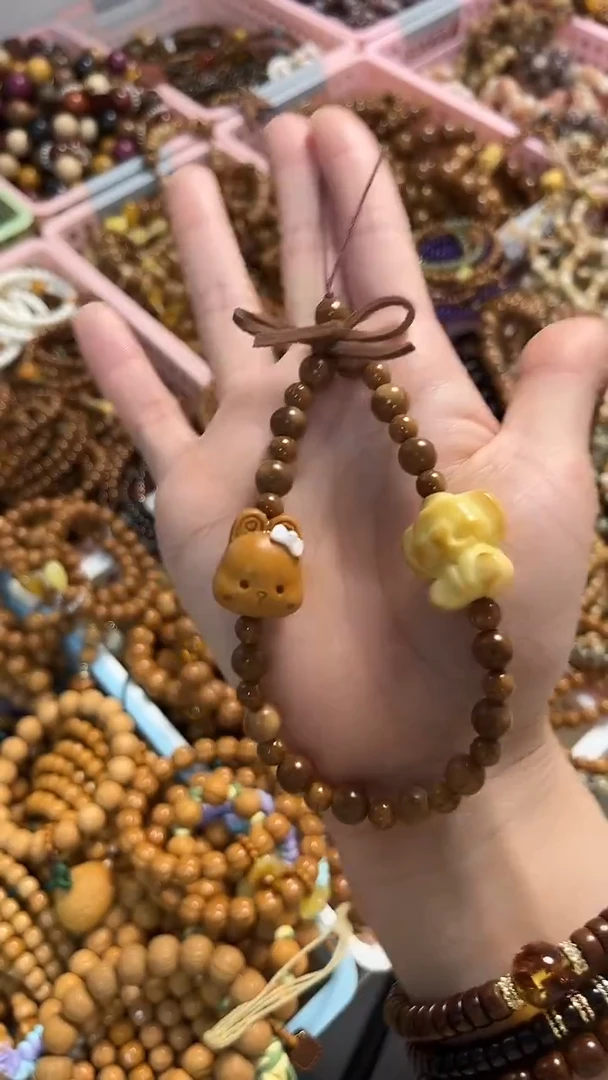 手串库克库克圆珠6mm小飞象兔子手链接