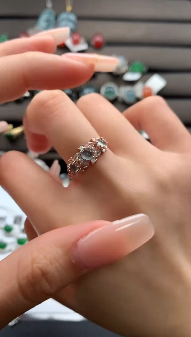 【闪购商品】翡翠戒指银S925镶嵌3123123123