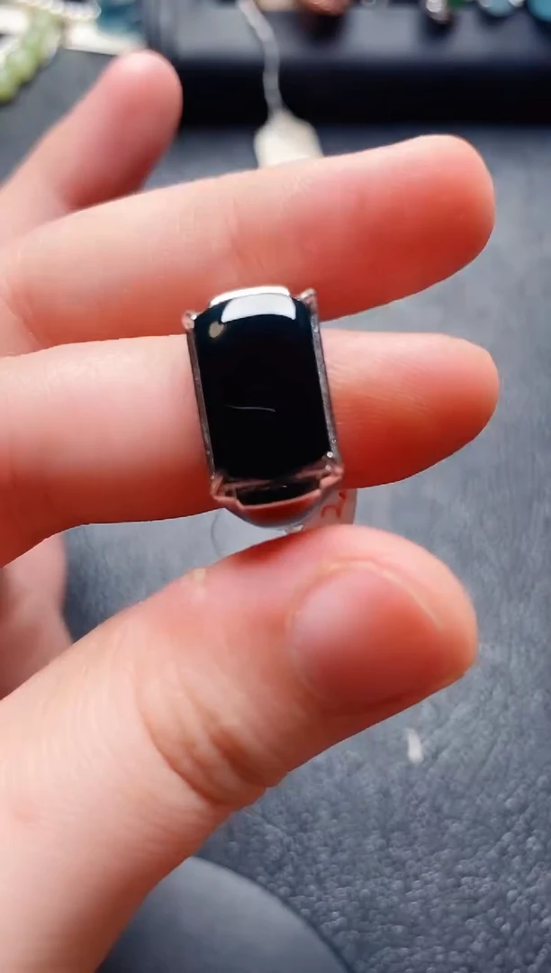 银S925镶嵌戒指翡翠1111