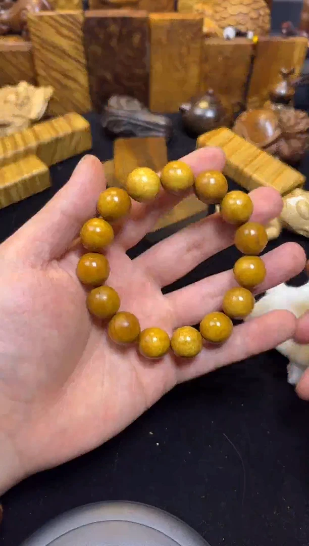【闪购商品】楠木（金丝楠）其他1.5帝王黄手串17