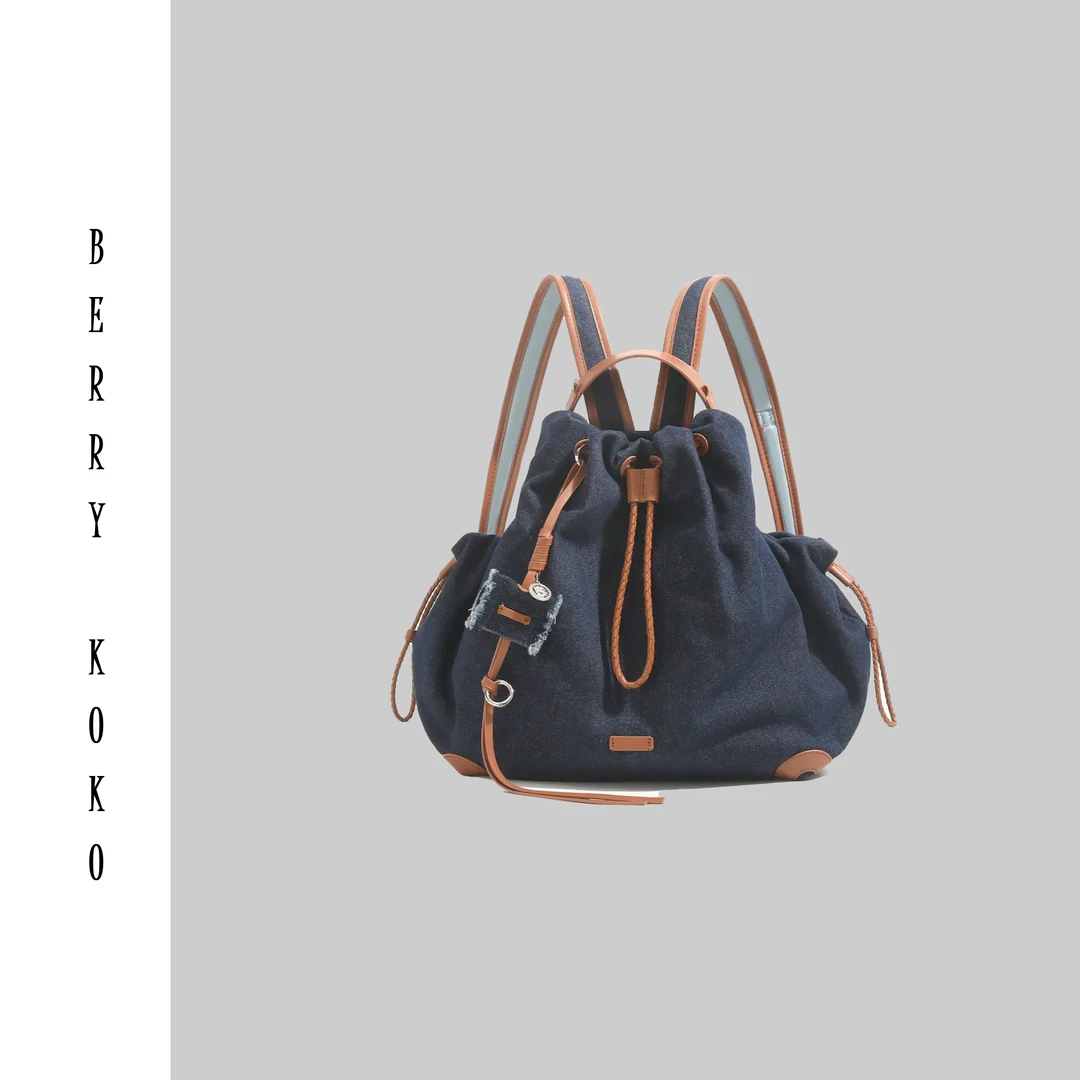 【MISSKO】高品质通勤大容量双肩帆布休闲旅行背包 （四季款）大包B02