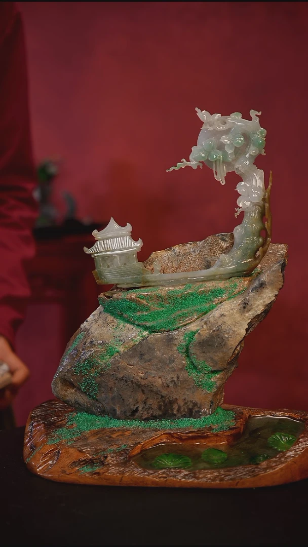 未镶嵌摆件翡翠天空之城