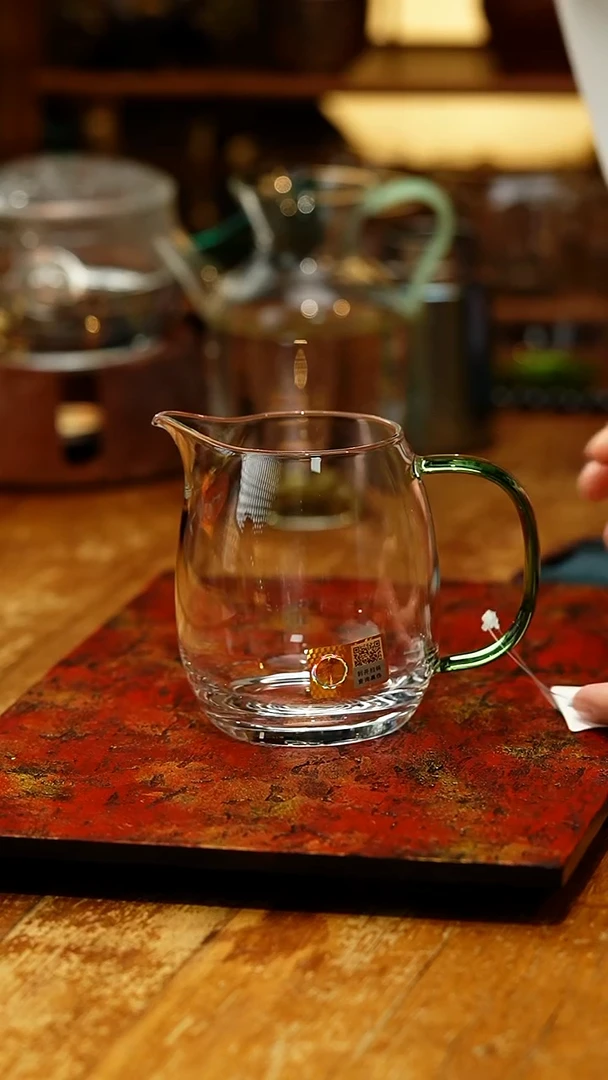 【闪购商品】禾器/晶彩澄然茶海/湖绿色