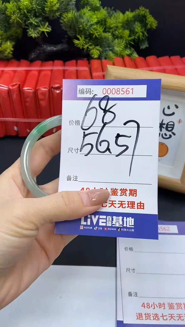 未镶嵌手镯翡翠0008561