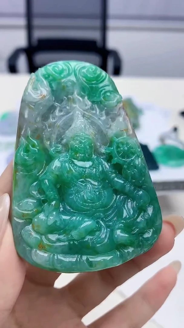 未镶嵌定制翡翠4868xx-毛货挂件48
