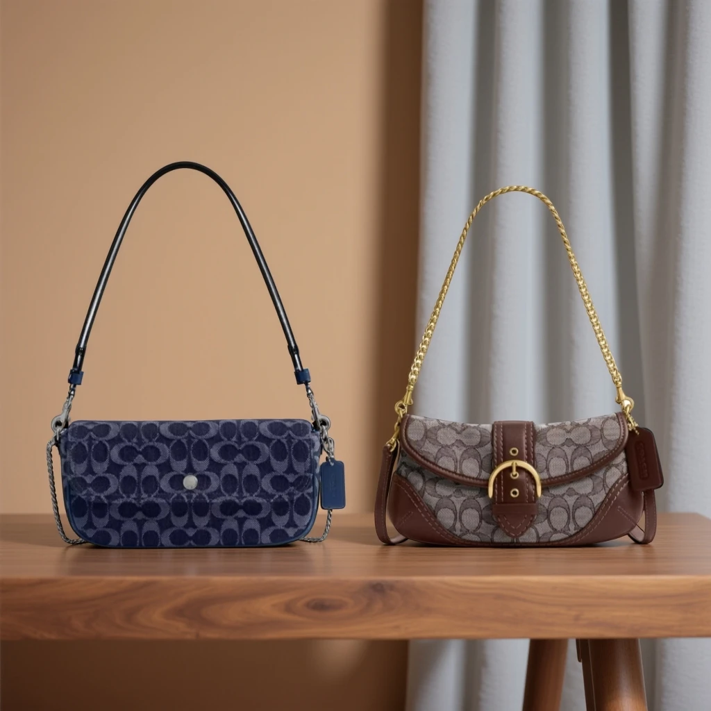 COACH/蔻驰 brook/soho专柜款小法棍 腋下包