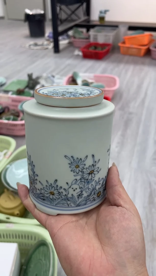 手工彩绘  慧仙青瓷 龙泉青瓷大促
