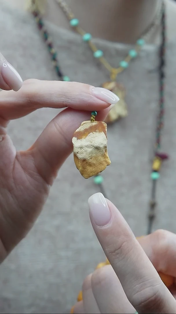 裸石蜜蜡未镶嵌 *蜜蜡原石小提溜*活扣头*百搭小配饰*