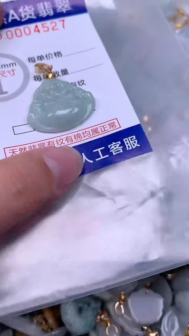 翡翠未镶嵌吊坠(不含链)1