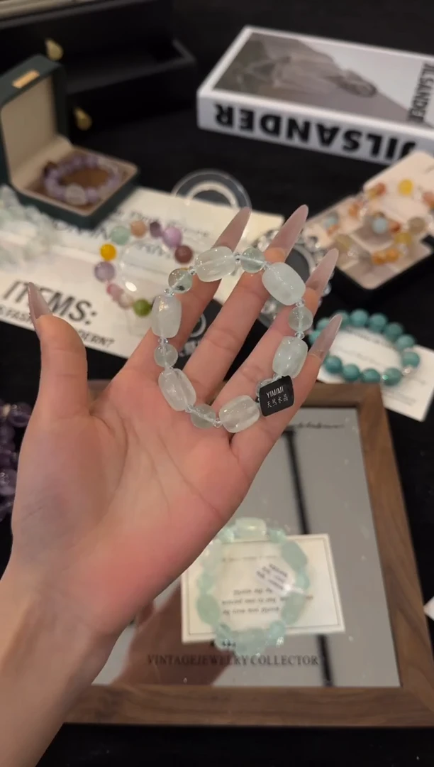 未镶嵌手链水晶绿萤石x3345