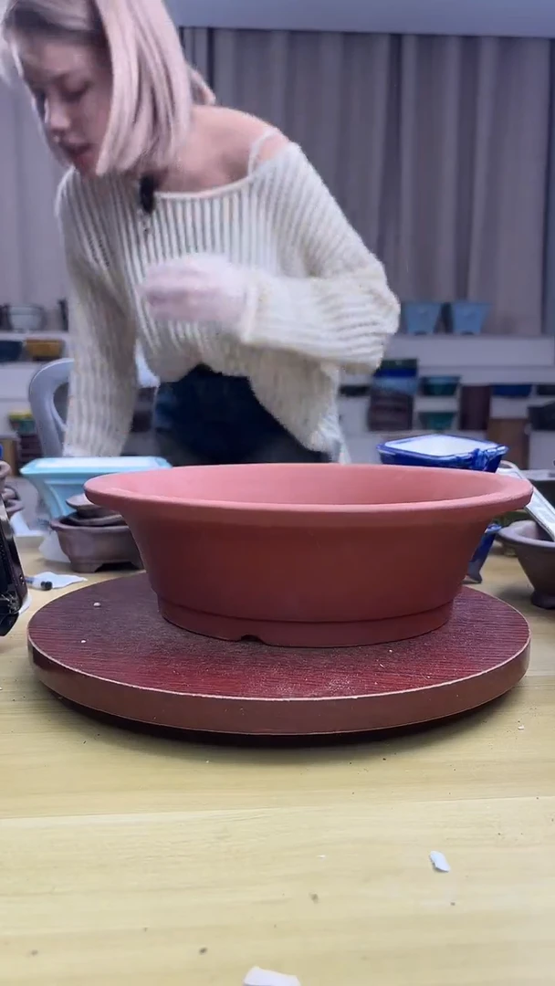 紫砂花盆紫砂花盆微瑕