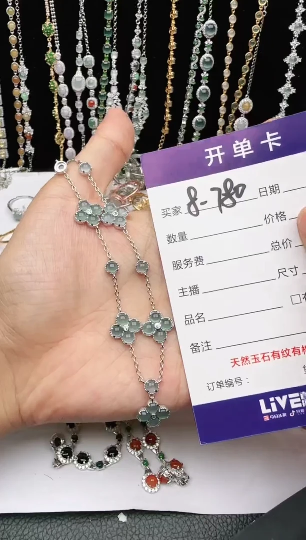 翡翠戒指银S925镶嵌2222