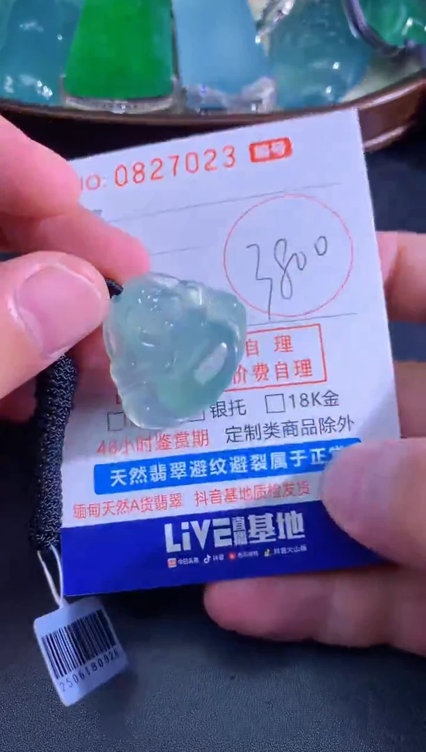 颈饰未镶嵌翡翠天然A货翡翠