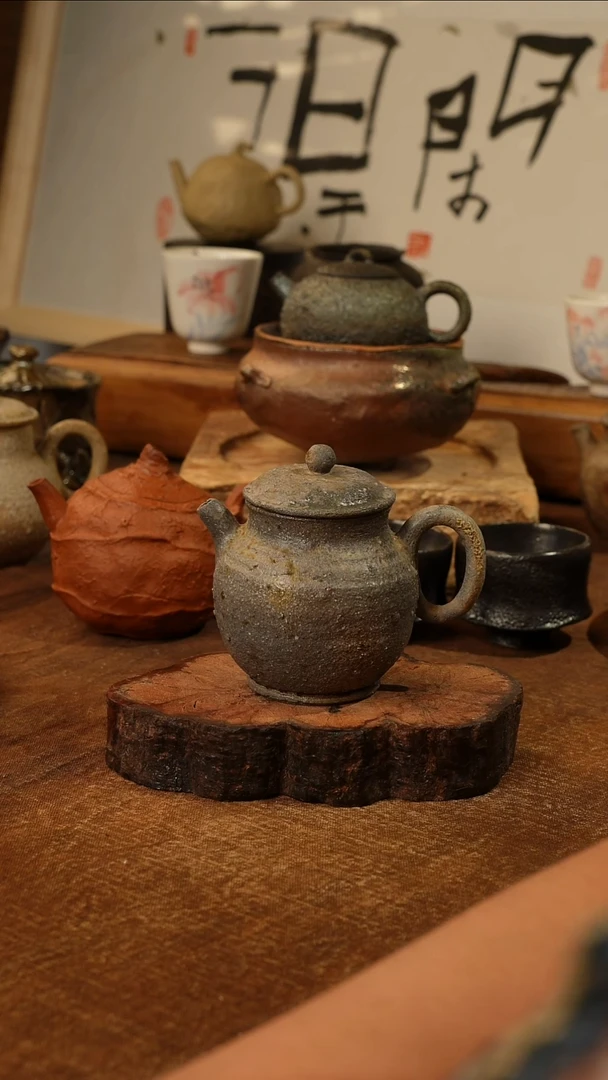 凡尘手作精品柴烧壶   110cc