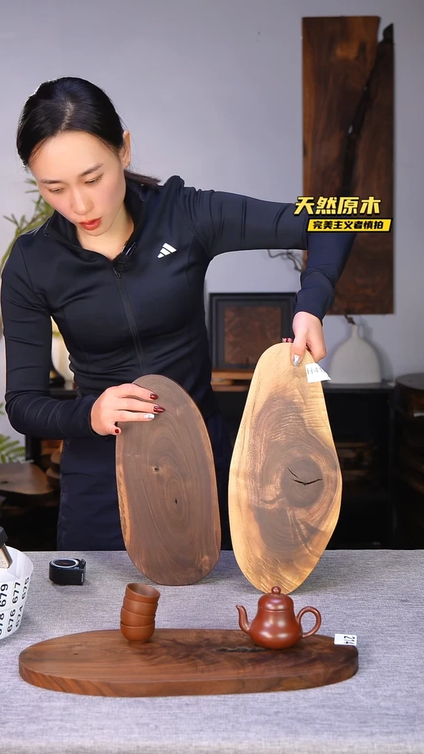 木北美黑胡桃原木.干裂疤结不属于商品质量问题完美主义者慎拍