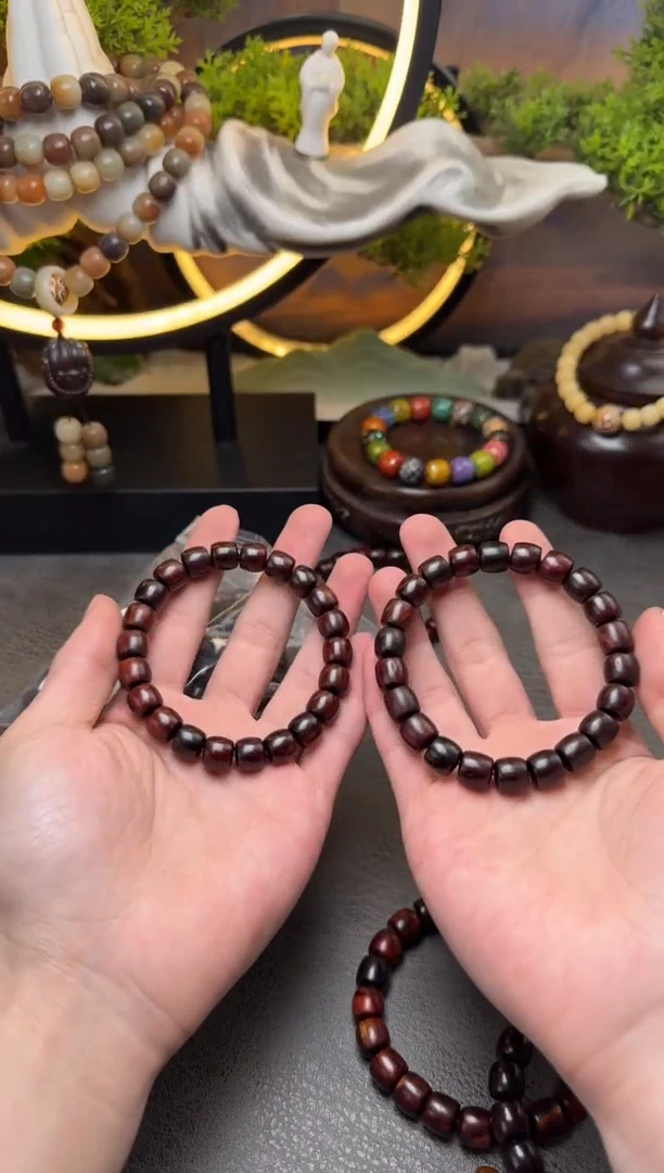 【闪购商品】檀香紫檀（小叶紫檀）手串/手链A857 小叶紫檀直切