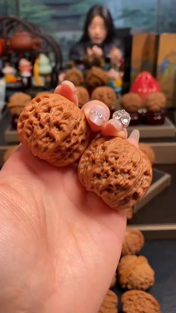 【闪购商品】文玩核桃把件H339磨盘39