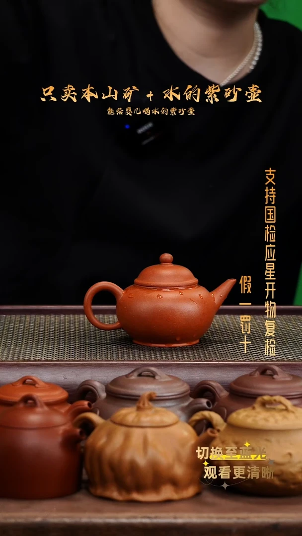 茶壶紫砂朱泥半手工水平