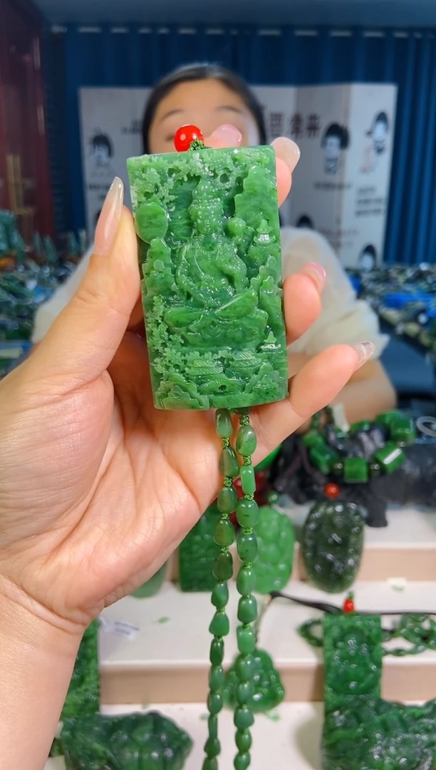 和田玉未镶嵌挂件1