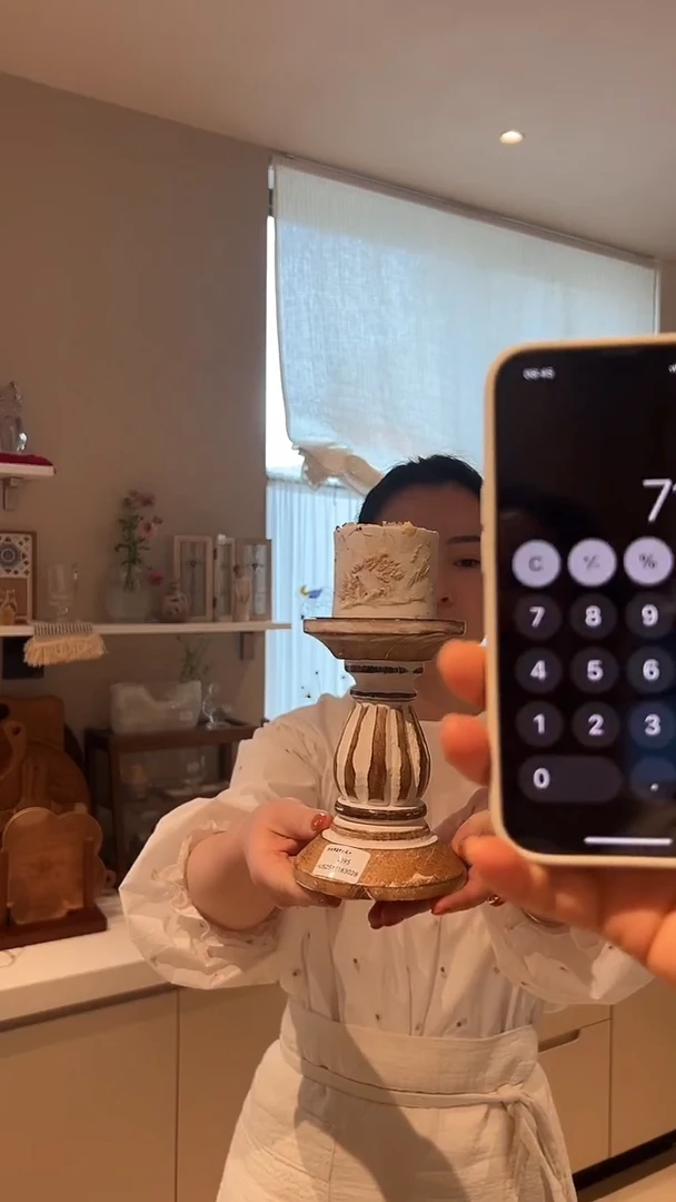带***姑茶道摆件0000烛台+蜡烛福利3028