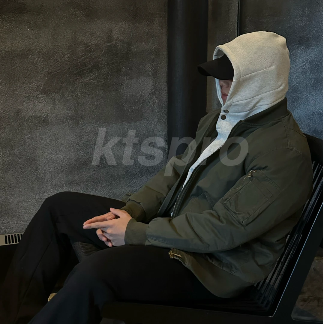 【ktspro飞行员夹克】硬挺外套肩宽显高美式复古工装棒球领棉服夹克