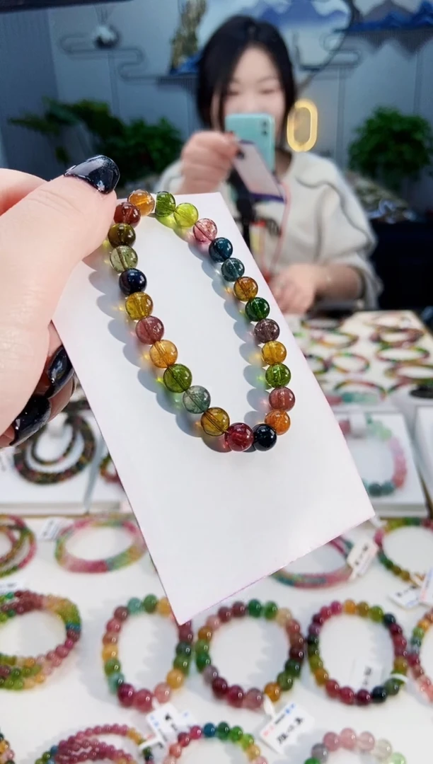 【闪购商品】碧玺手链未镶嵌G2478单圈颜色微差发1