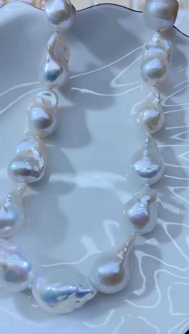 项链未镶嵌淡水珍珠巴洛克项链