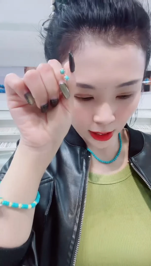 未镶嵌绿松石耳环发货一件