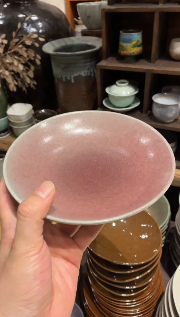 瓷片甜****）929 杨梅紫新款盘1个