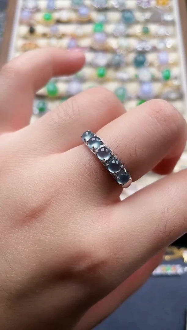 银S925镶嵌戒指翡翠46