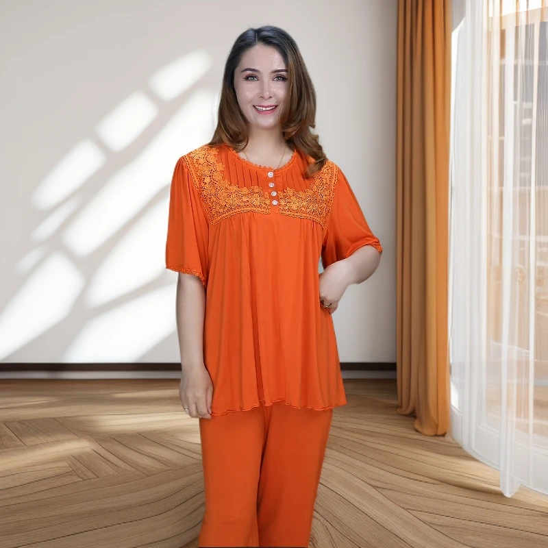 (乌市发货)5月新款高级莫代尔面舒适女睡衣