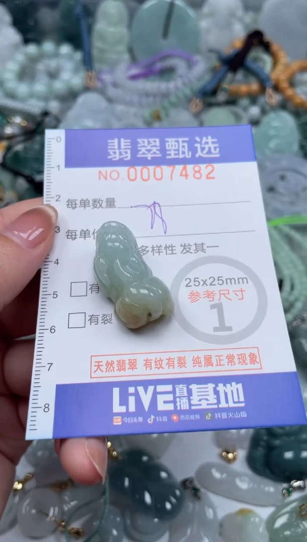 翡翠未镶嵌颈饰00..7482