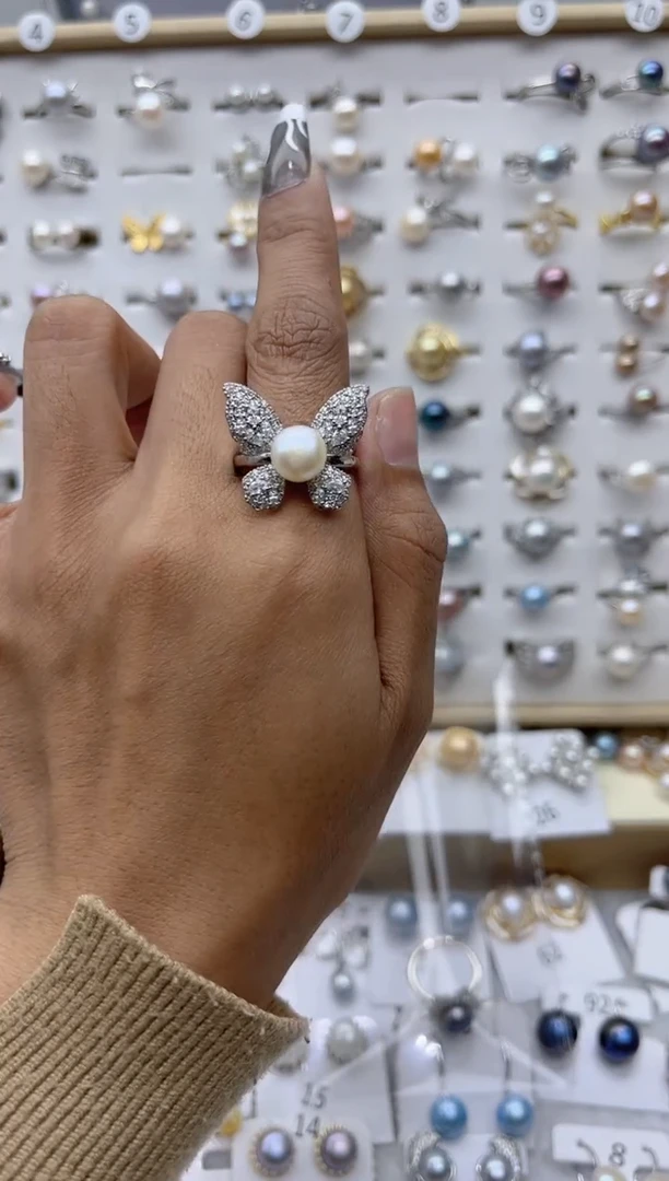 【闪购商品】淡水珍珠戒指合金0.0