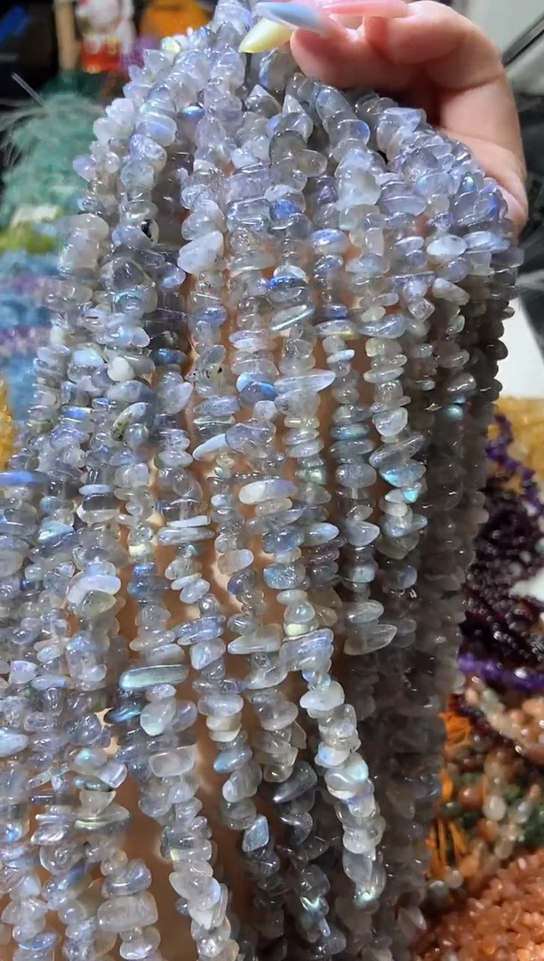 水晶珠宝半成品未镶嵌aaa灰月光