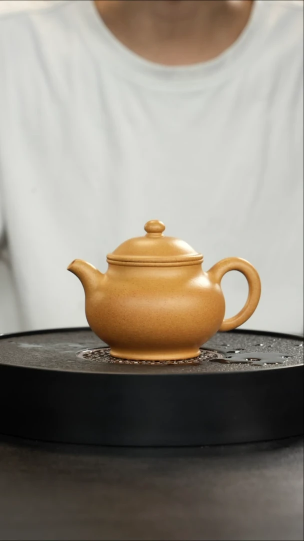 茶壶紫砂老宕口天花板黄金段潘壶小封釉大漏