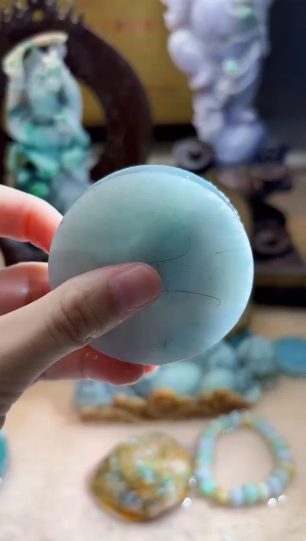 未镶嵌挂件翡翠A货柠优8123