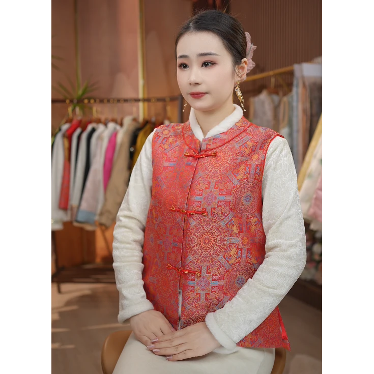 《 福满堂-双面穿马夹》新中式提花国风休闲百搭高定双面穿马甲