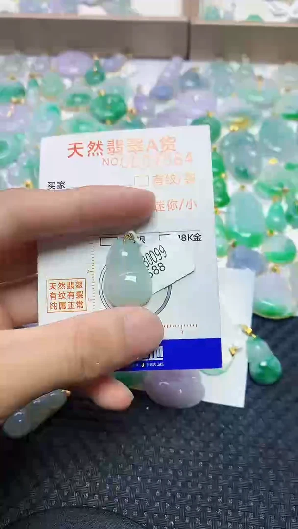 翡翠未镶嵌颈饰45645646464