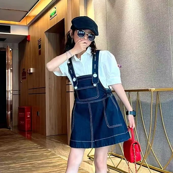 503249 优选韩版儿童休闲舒适时尚百搭泡泡袖衬衫