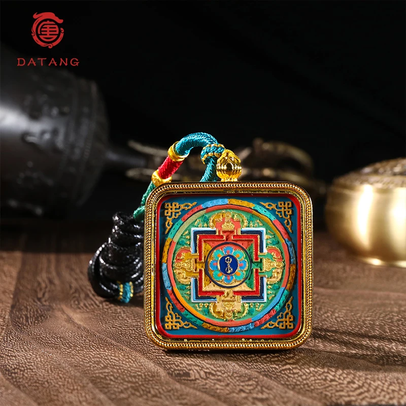 【吉祥天城】坛城唐卡吊坠X32272
