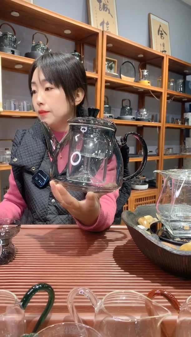 四代茶壶透黑色色