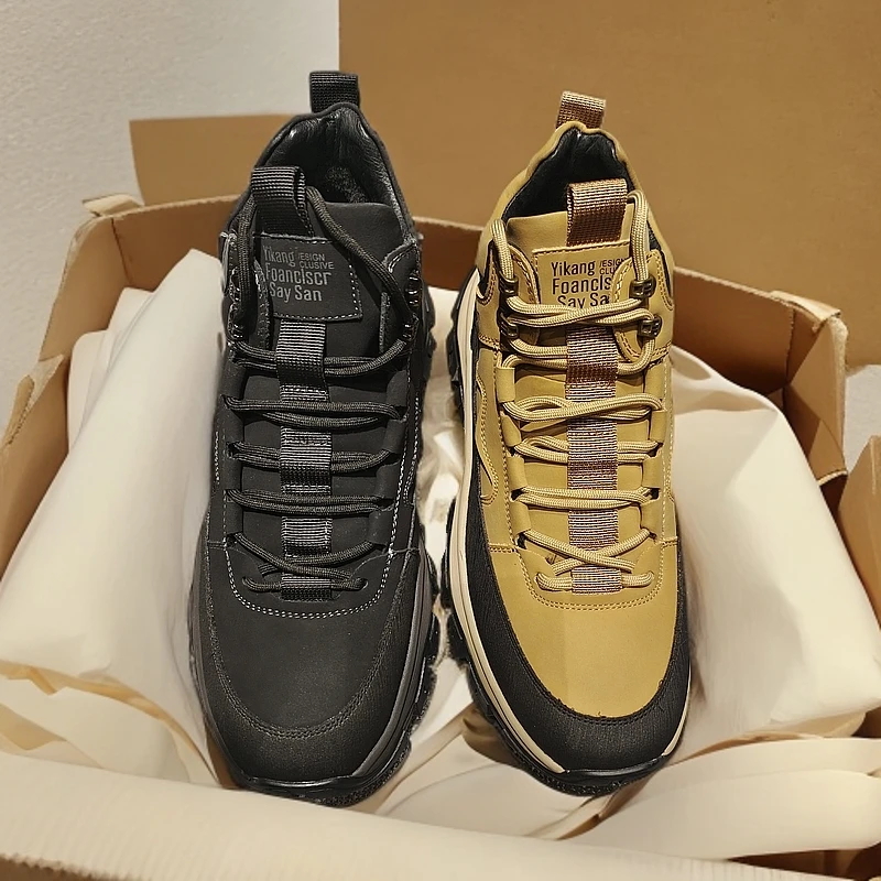 88005男士牛皮户外运动休闲鞋百搭款