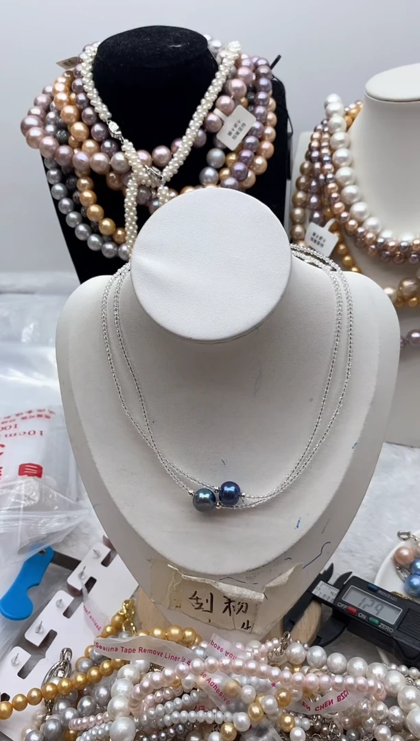 淡水珍珠钛钢颈饰66
