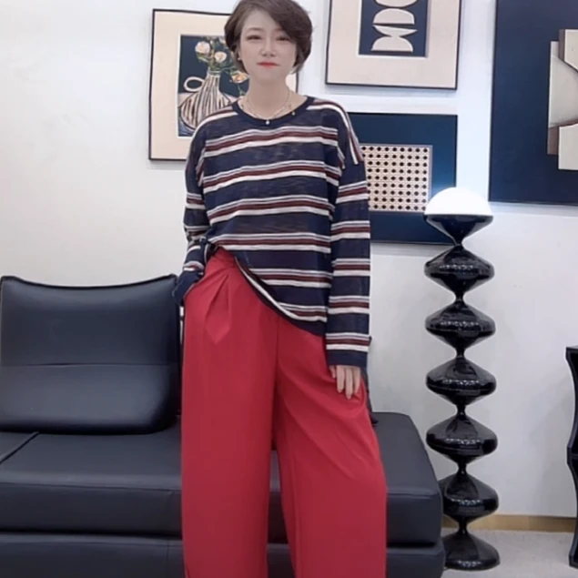 【U.M】漫游松弛裤舒适弯刀休闲裤