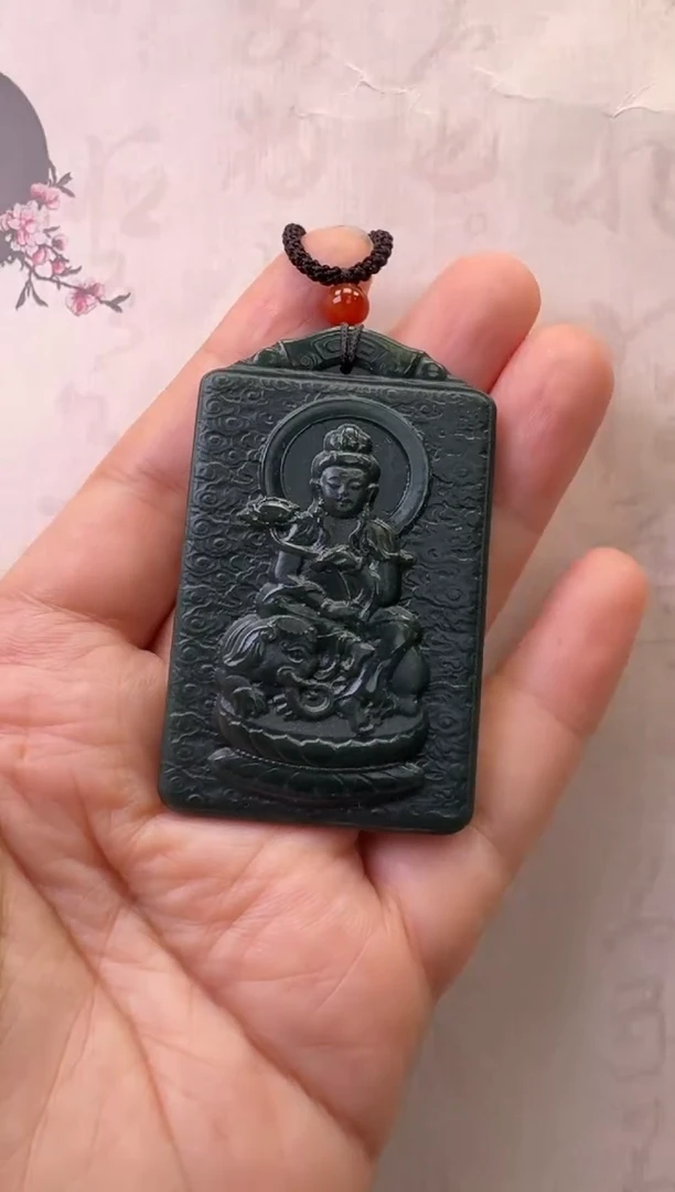 【闪购商品】和田玉颈饰未镶嵌普贤吊坠